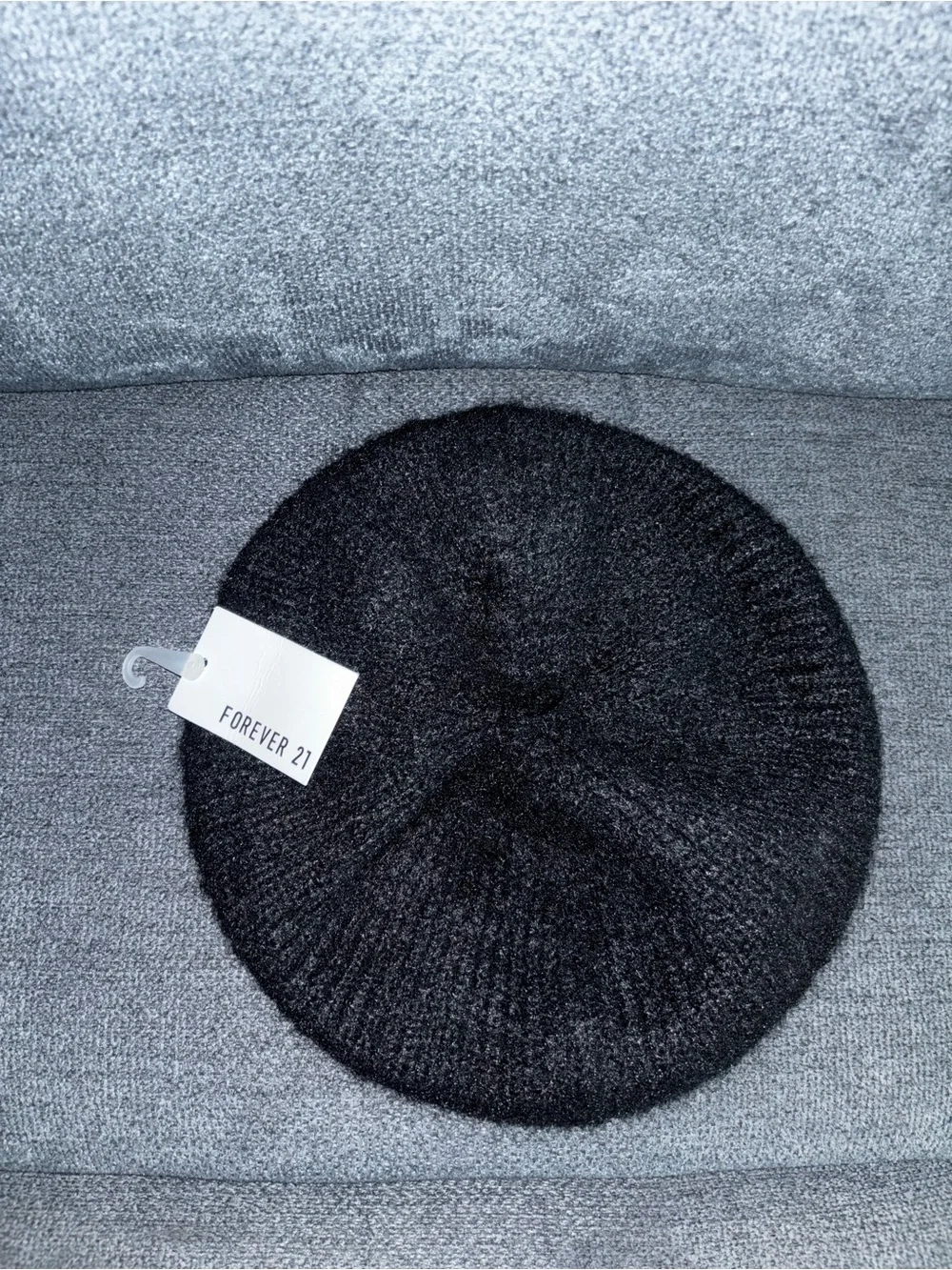 Forever 21 Black Knit Beret Hat